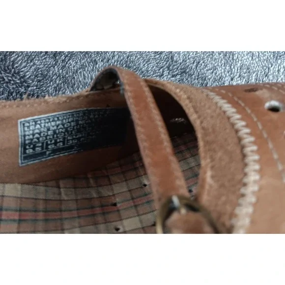 Skechers Women Brown Leather‎ Perforated Ballet Flats Mary Jane Shoes Size 9.5 - Picture 7 of 8